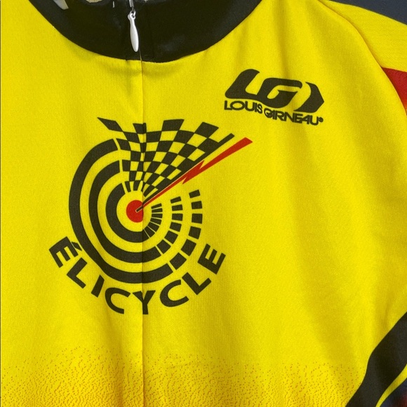 Louis Garneau Men's Cycling Jersey - Yellow and Black - Picture 3 of 8